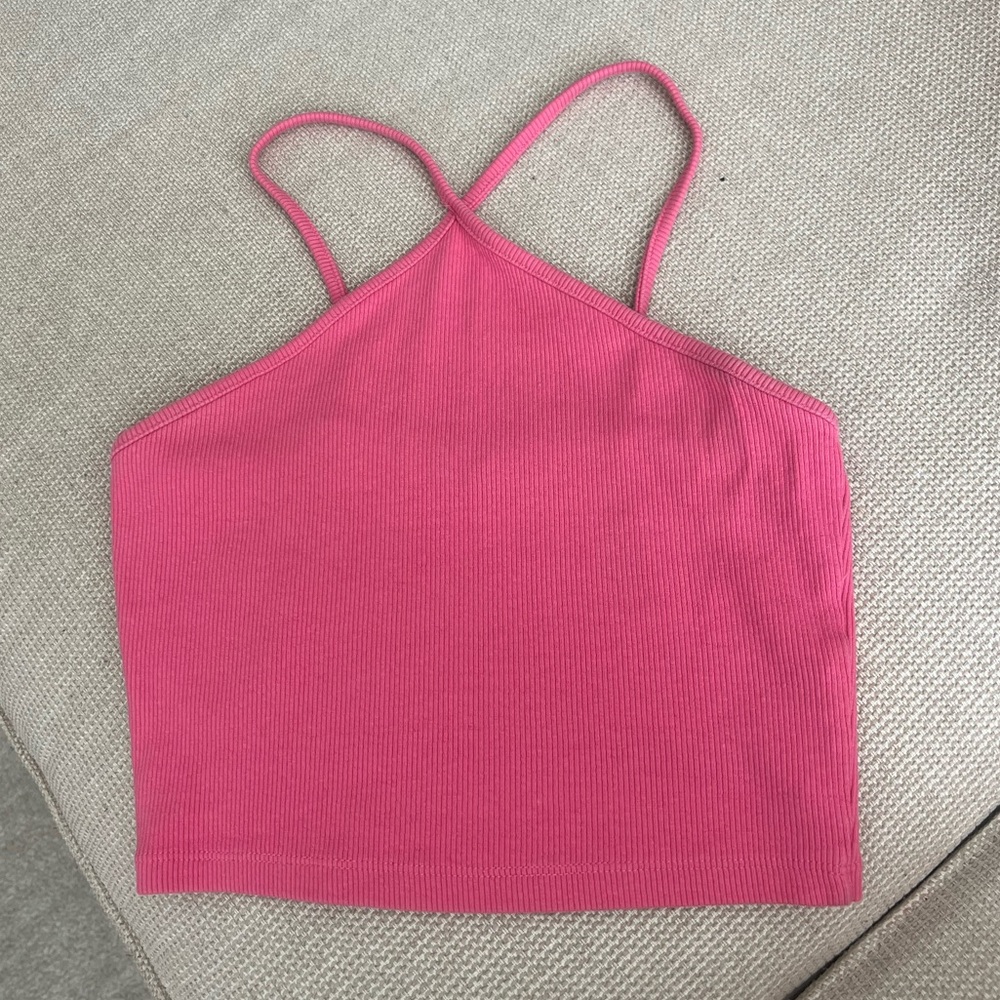 ZARA pink halter shirt